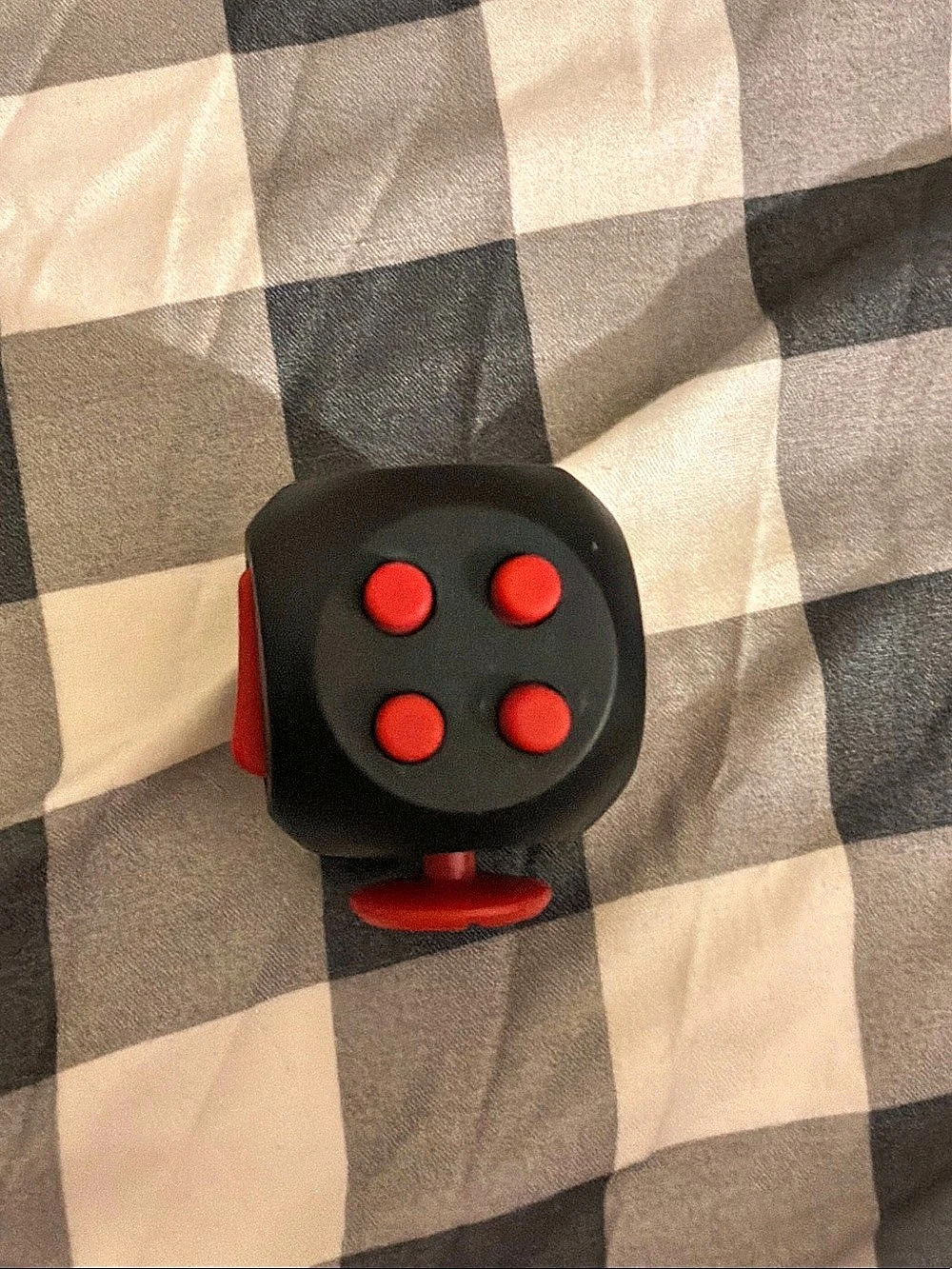 Antsy Labs Fidget Cube Black & Red Interactive Toy